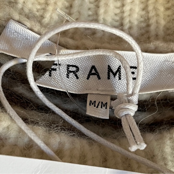NWT Frame Fairisle Crewneck Sweater in Mushroom size Medium - Picture 5 of 7